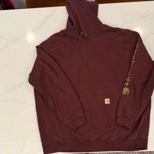 Carhartt Men's Burgundy Hoodie